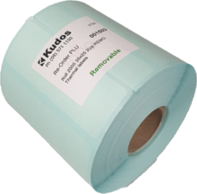 Thermal Direct Label  2 Across Removable  35 x 25  Roll of 2,000-rolls---2-across-Kudos Solutions Limited
