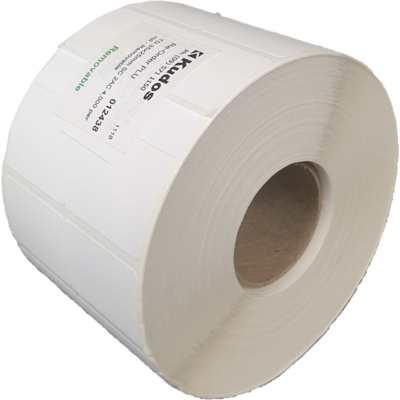 Thermal Direct Label 2 Across Removable 35x25 Roll of 4,000