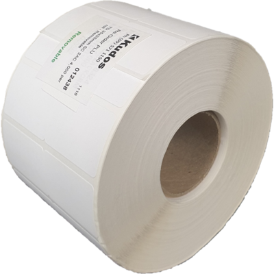 Thermal Direct Label 2 Across Permanent 35x25 Roll of 4,000