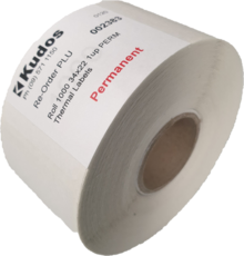 Thermal Direct Label  1 Across Permanent  34 x 22  Roll of 1,000-rolls---1-across-Kudos Solutions Limited